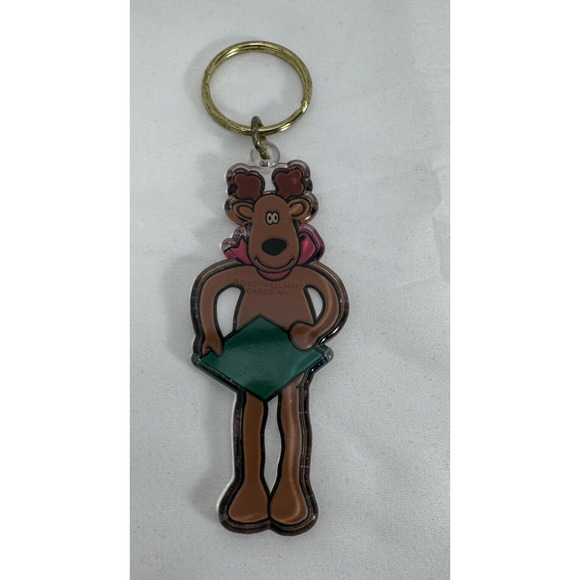 Hallmark Keepsake Collector Club Rodney Reindeer Keychain 1993 Vintage Christmas - Picture 4 of 5